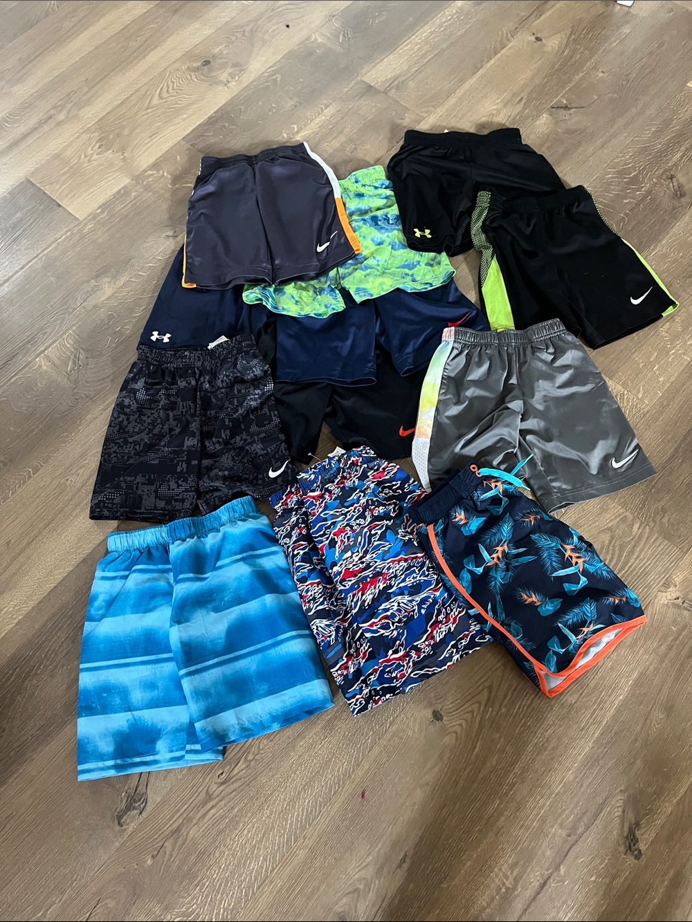 Mixed Boys Athletic & Swim Shorts Lot - Nike, Under Armour